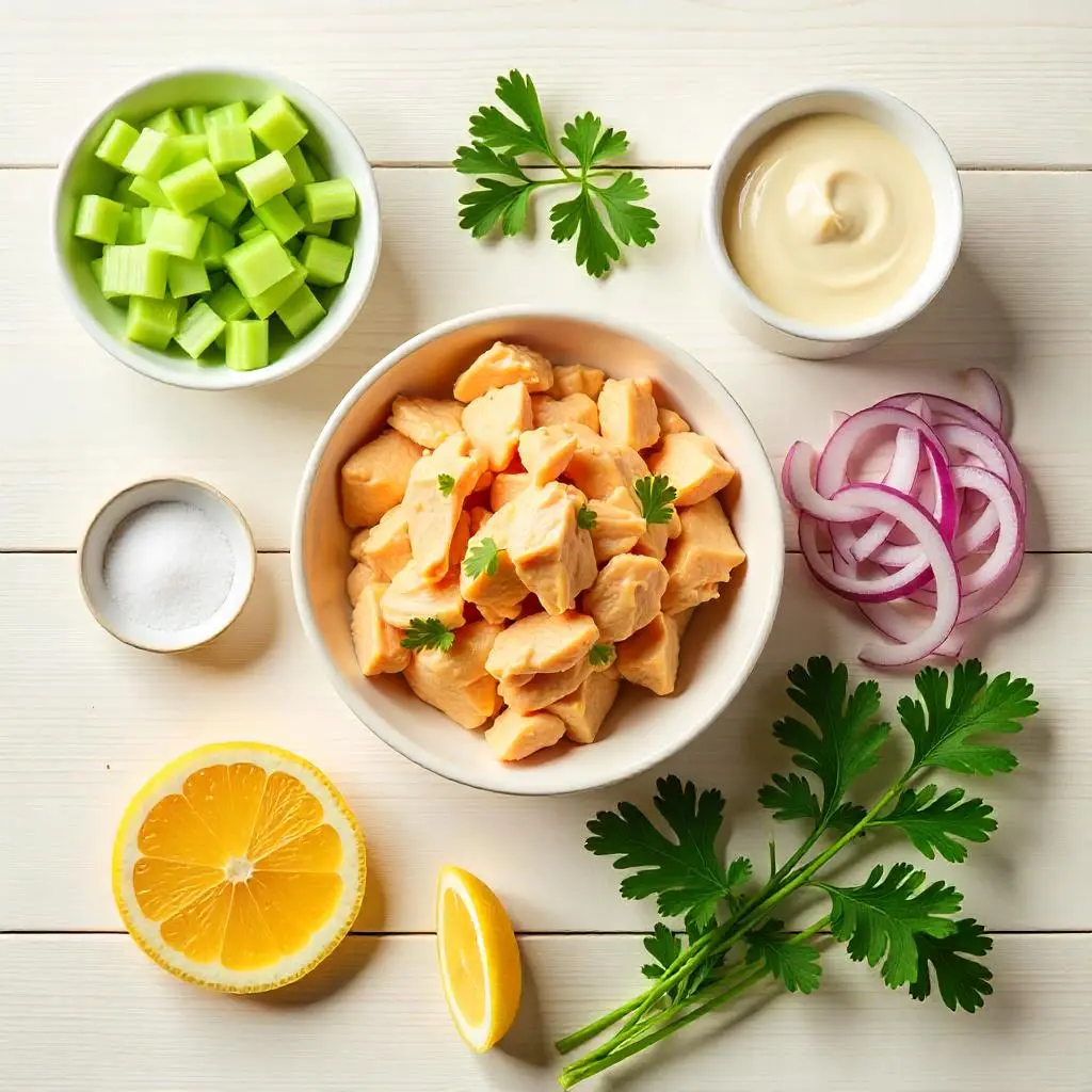 Canned Chicken Salad ingredients