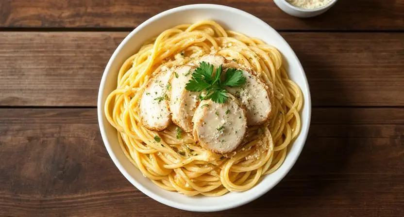 Garlic Parmesan Chicken Pasta