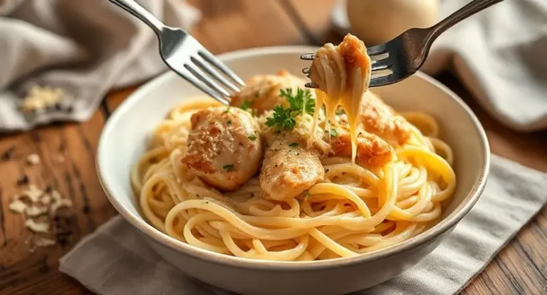 Garlic Parmesan Chicken Pasta