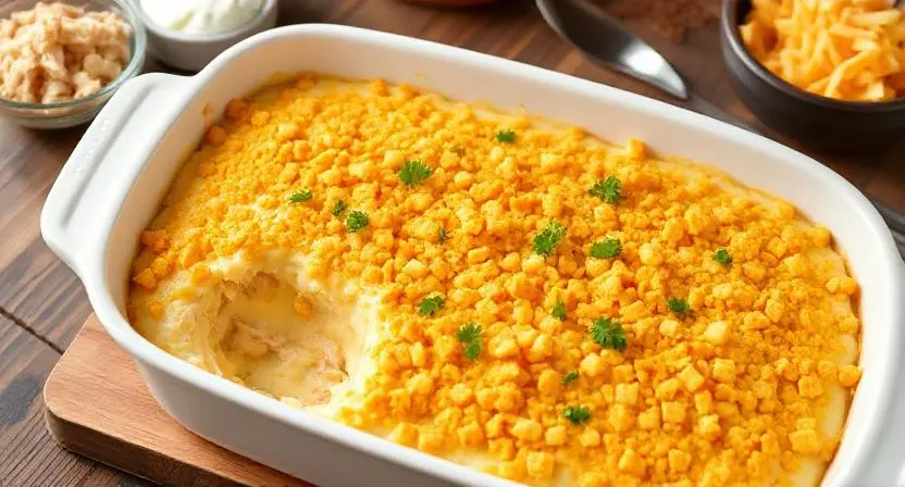 Ritz Cracker Chicken Casserole